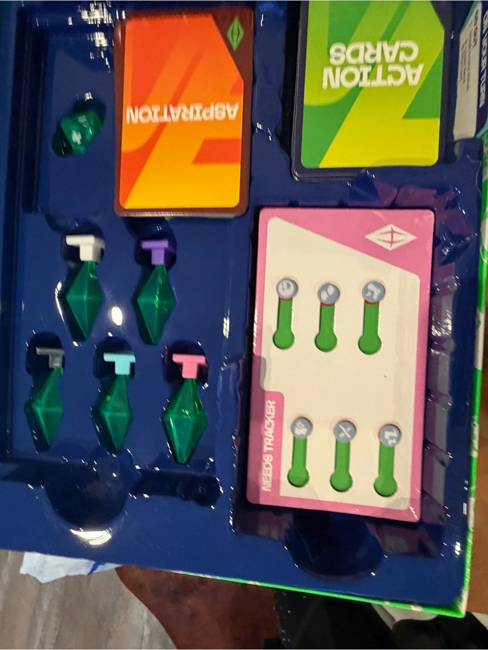 The Sims Board Game by Goliath — Blue with Bright Green Trim